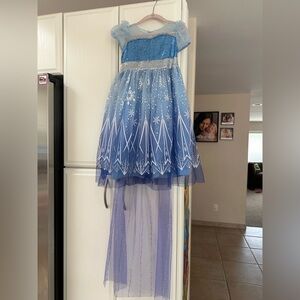 Blue Snowflake Princess Costume